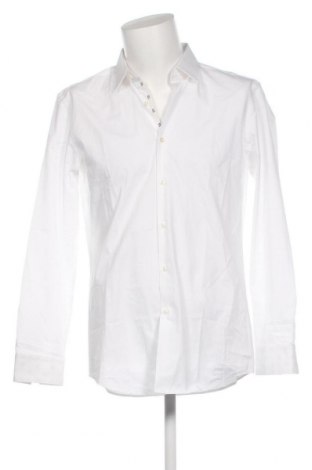 Ανδρικό πουκάμισο Hugo Boss, Μέγεθος L, Χρώμα Λευκό, Τιμή 69,75 €