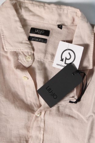 Ανδρικό πουκάμισο Liu Jo, Μέγεθος XXL, Χρώμα  Μπέζ, Τιμή 55,67 €