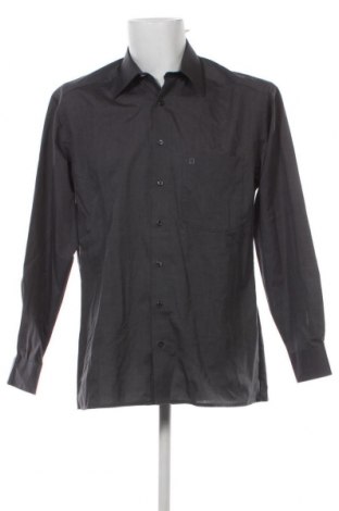Ανδρικό πουκάμισο Olymp, Μέγεθος M, Χρώμα Γκρί, Τιμή 24,12 €