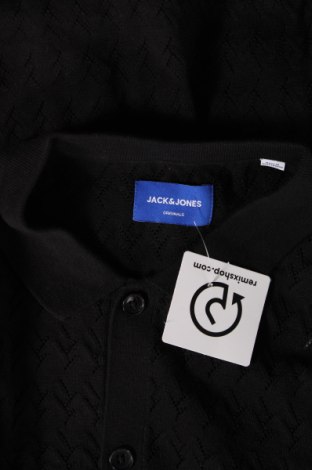 Ανδρική ζακέτα Originals By Jack & Jones, Μέγεθος L, Χρώμα Μαύρο, Τιμή 17,53 €