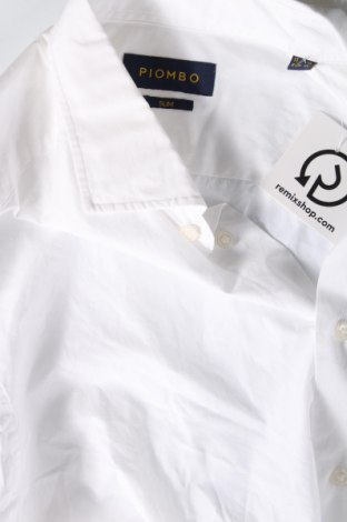 Ανδρικό πουκάμισο Piombo, Μέγεθος XL, Χρώμα Λευκό, Τιμή 60,31 €