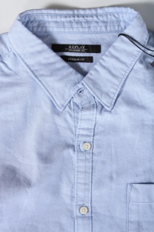 Ανδρικό πουκάμισο Replay, Μέγεθος XL, Χρώμα Μπλέ, Τιμή 63,40 €