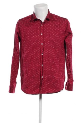 Ανδρικό πουκάμισο Tudors, Μέγεθος M, Χρώμα Κόκκινο, Τιμή 3,41 €