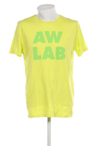 Męski T-shirt AW LAB, Rozmiar XL, Kolor Żółty, Cena 55,97 zł