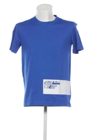 Herren T-Shirt Calvin Klein Jeans, Größe M, Farbe Blau, Preis 26,99 €