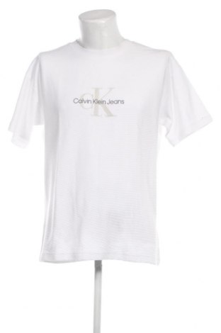 Męski T-shirt Calvin Klein Jeans, Rozmiar L, Kolor Biały, Cena 145,00 zł