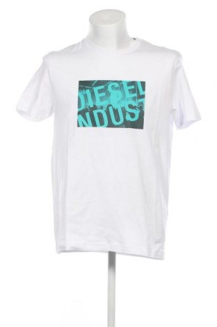 Męski T-shirt Diesel, Rozmiar XL, Kolor Biały, Cena 363,83 zł