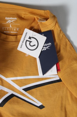Мъжка тениска Reebok, Размер L, Цвят Жълт, Цена 20,80 лв.