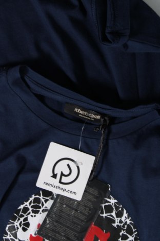 Мъжка тениска Roberto Cavalli, Размер L, Цвят Син, Цена 103,23 лв.
