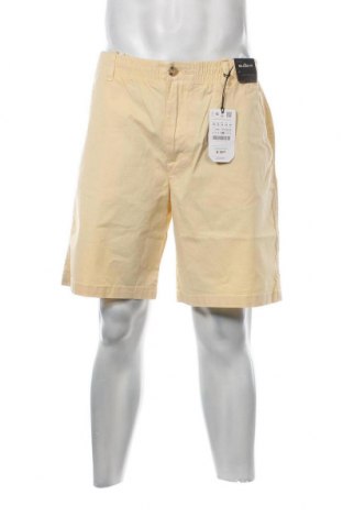 Pantaloni scurți de bărbați Pull&Bear, Mărime M, Culoare Galben, Preț 38,16 Lei