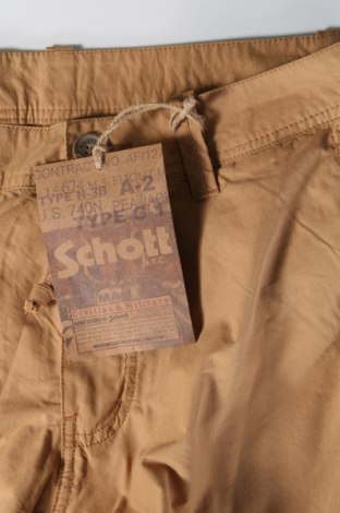 Мъжки панталон Schott, Размер L, Цвят Кафяв, Цена 76,40 лв.