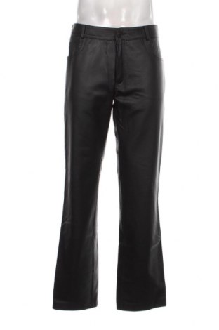 Ανδρικό δερμάτινο παντελόνι, Μέγεθος L, Χρώμα Μαύρο, Τιμή 48,72 €