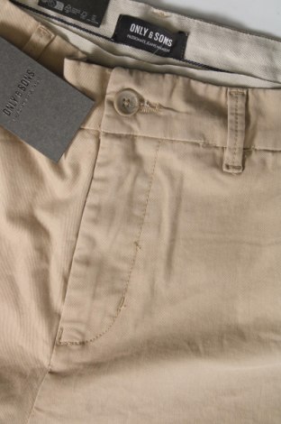 Мъжки панталон Only & Sons, Размер S, Цвят Бежов, Цена 17,94 лв.