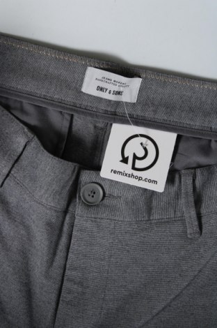 Pantaloni de bărbați Only & Sons, Mărime L, Culoare Gri, Preț 95,39 Lei