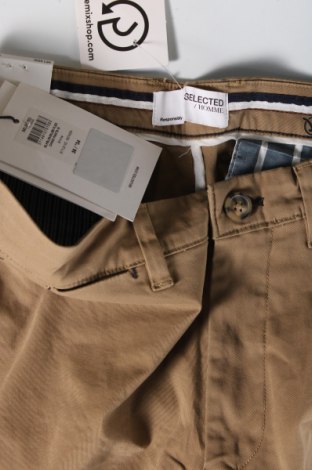 Pantaloni de bărbați Selected Homme, Mărime L, Culoare Maro, Preț 137,50 Lei