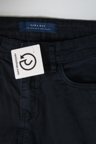 Мъжки панталон Zara Man, Размер S, Цвят Син, Цена 15,00 лв.