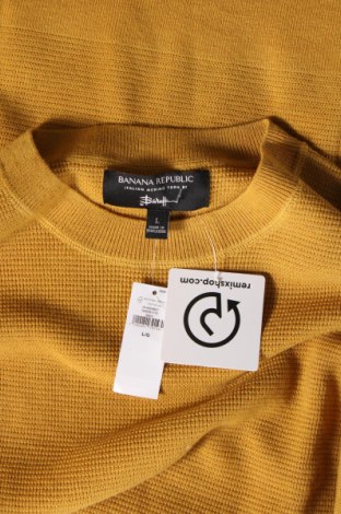 Мъжки пуловер Banana Republic, Размер L, Цвят Жълт, Цена 66,00 лв.