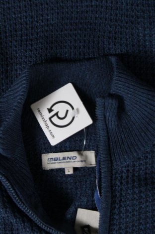 Мъжки пуловер Blend, Размер L, Цвят Син, Цена 72,00 лв.
