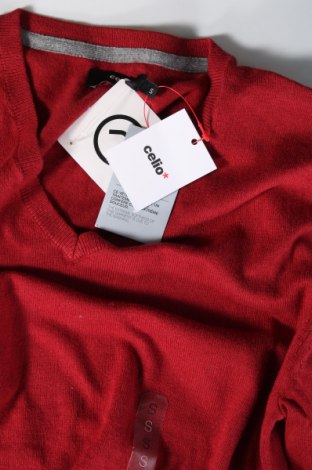 Мъжки пуловер Celio, Размер S, Цвят Червен, Цена 18,40 лв.
