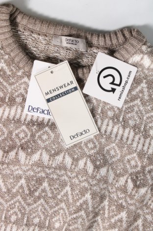Ανδρικό πουλόβερ Defacto, Μέγεθος M, Χρώμα  Μπέζ, Τιμή 7,82 €