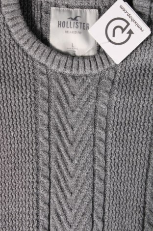 Мъжки пуловер Hollister, Размер L, Цвят Сив, Цена 21,60 лв.