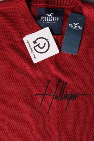 Мъжки пуловер Hollister, Размер XS, Цвят Червен, Цена 18,00 лв.