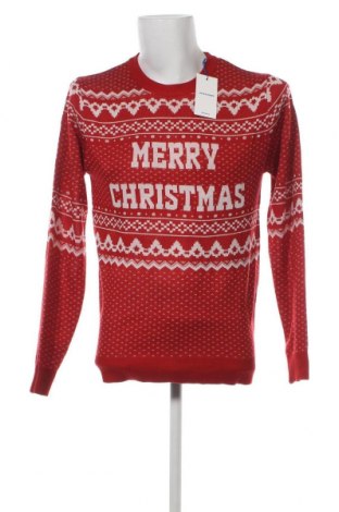 Мъжки пуловер Jack & Jones, Размер M, Цвят Червен, Цена 17,00 лв.