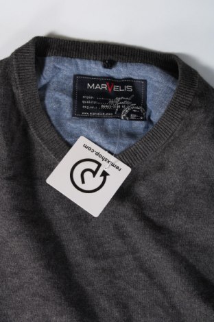 Ανδρικό πουλόβερ Marvelis, Μέγεθος L, Χρώμα Γκρί, Τιμή 4,46 €
