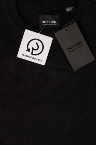 Ανδρικό πουλόβερ Only & Sons, Μέγεθος XS, Χρώμα Μαύρο, Τιμή 7,59 €
