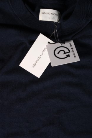Ανδρικό πουλόβερ Sondag & Sons, Μέγεθος S, Χρώμα Μπλέ, Τιμή 23,71 €