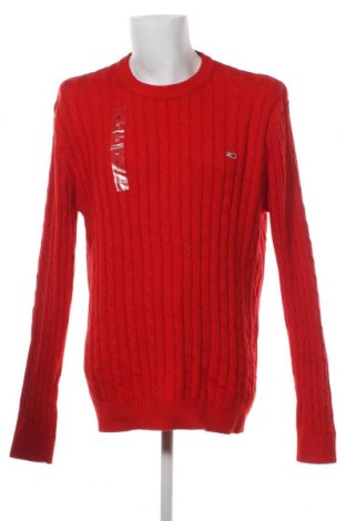 Мъжки пуловер Tommy Jeans, Размер XL, Цвят Червен, Цена 191,00 лв.