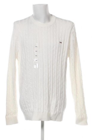 Ανδρικό πουλόβερ Tommy Jeans, Μέγεθος XXL, Χρώμα Λευκό, Τιμή 36,62 €