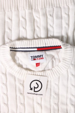 Herrenpullover Tommy Jeans, Größe XS, Farbe Weiß, Preis 132,91 €