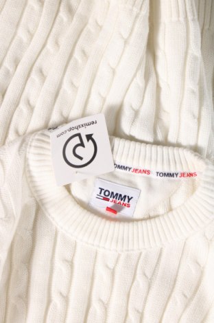 Férfi pulóver Tommy Jeans, Méret M, Szín Fehér, Ár 14 537 Ft