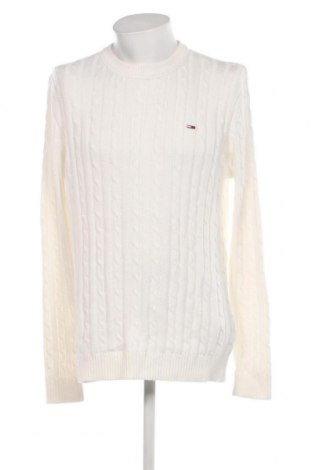 Ανδρικό πουλόβερ Tommy Jeans, Μέγεθος M, Χρώμα Λευκό, Τιμή 29,54 €