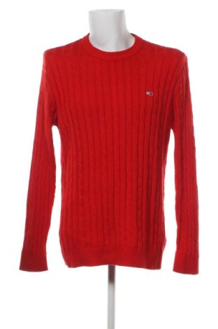 Мъжки пуловер Tommy Jeans, Размер M, Цвят Червен, Цена 57,30 лв.