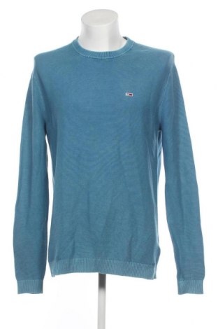 Herrenpullover Tommy Jeans, Größe L, Farbe Blau, Preis 41,20 €