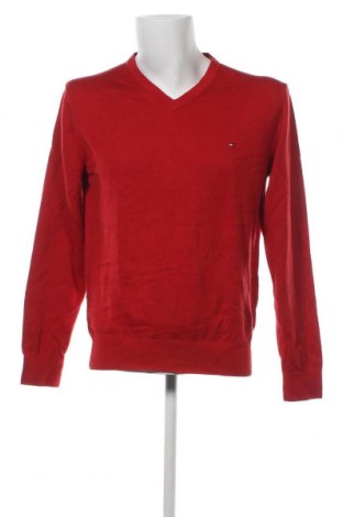 Мъжки пуловер Tommy Hilfiger, Размер L, Цвят Червен, Цена 57,30 лв.
