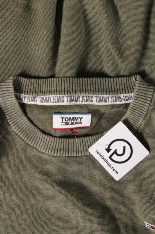 Pulover de bărbați Tommy Jeans, Mărime XL, Culoare Verde, Preț 188,49 Lei