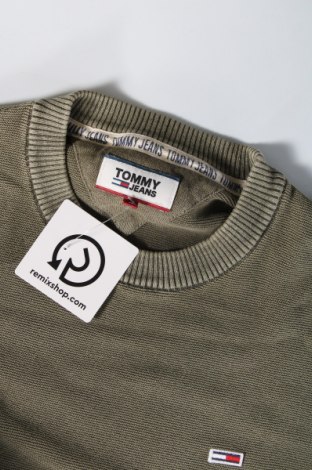 Férfi pulóver Tommy Jeans, Méret S, Szín Zöld, Ár 9 691 Ft