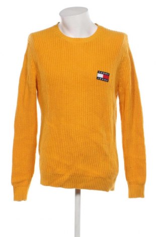 Herrenpullover Tommy Jeans, Größe L, Farbe Gelb, Preis 132,91 €