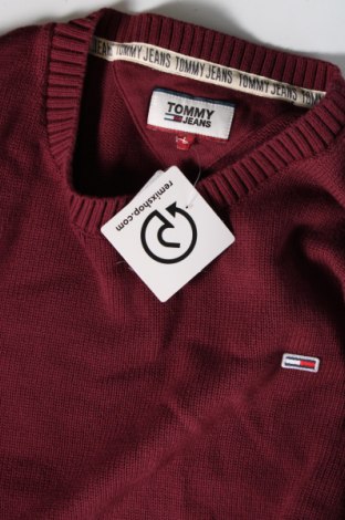 Мъжки пуловер Tommy Jeans, Размер L, Цвят Червен, Цена 191,00 лв.