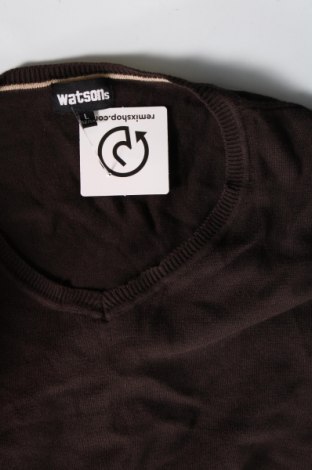 Ανδρικό πουλόβερ Watson's, Μέγεθος L, Χρώμα Καφέ, Τιμή 7,43 €