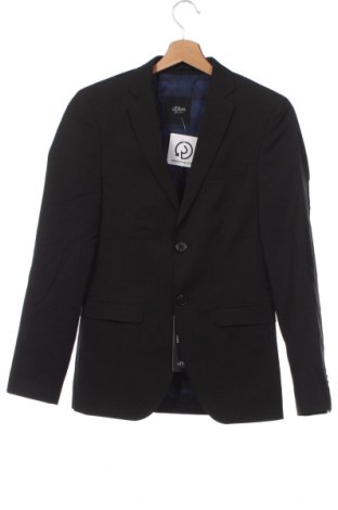 Мъжко сако S.Oliver Black Label, Размер S, Цвят Черен, Цена 28,92 лв.