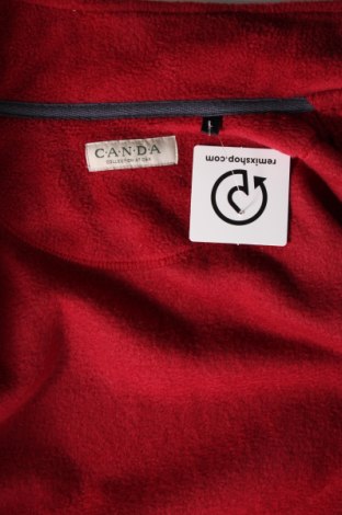 Ανδρική ζακέτα fleece Canda, Μέγεθος L, Χρώμα Κόκκινο, Τιμή 24,12 €