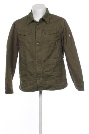 Ανδρικό μπουφάν Tommy Jeans, Μέγεθος L, Χρώμα Πράσινο, Τιμή 77,69 €