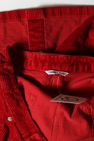 Fustă Tommy Jeans, Mărime XL, Culoare Roșu, Preț 447,37 Lei