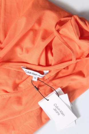 Kleid Calvin Klein Jeans, Größe XS, Farbe Orange, Preis 34,33 €