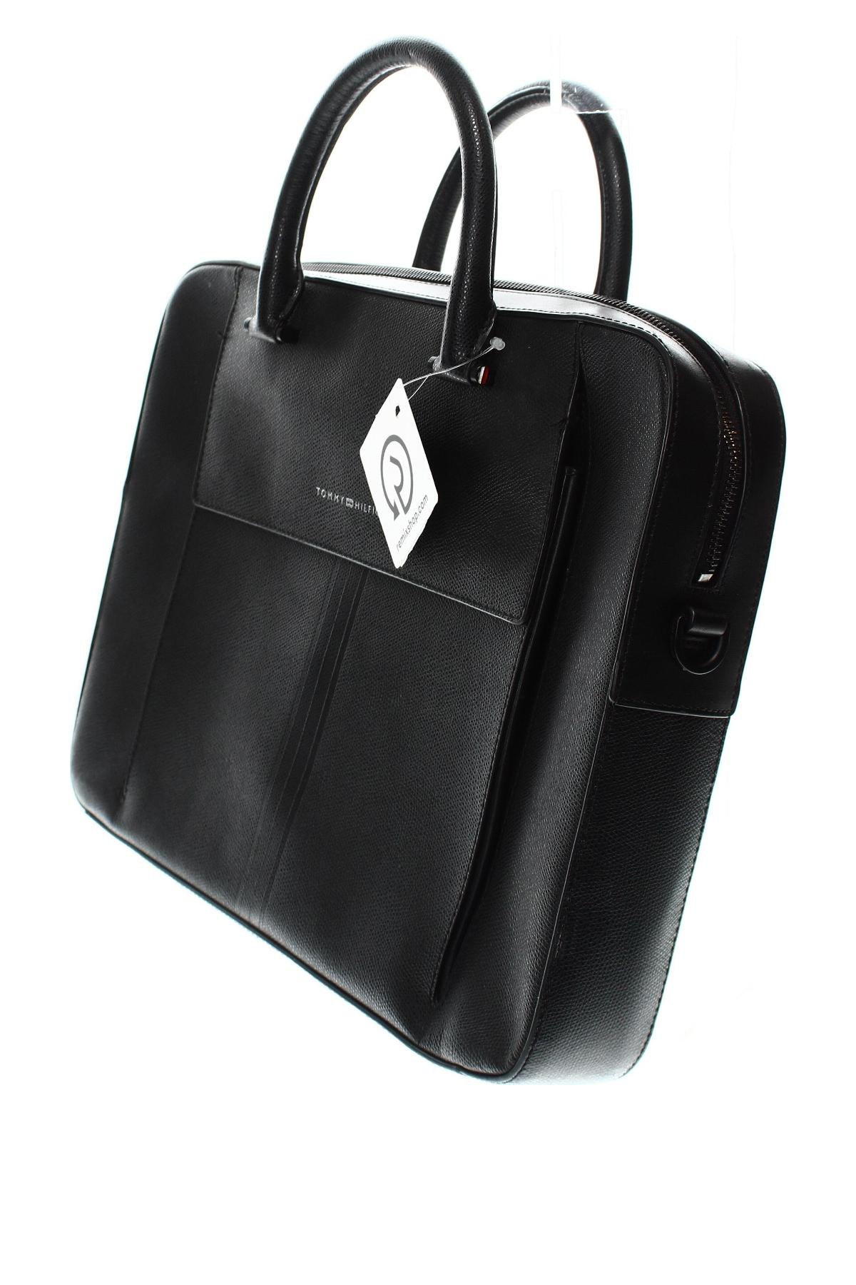 Чанта за лаптоп Tommy Hilfiger, Цвят Черен, Цена 233,10 лв.