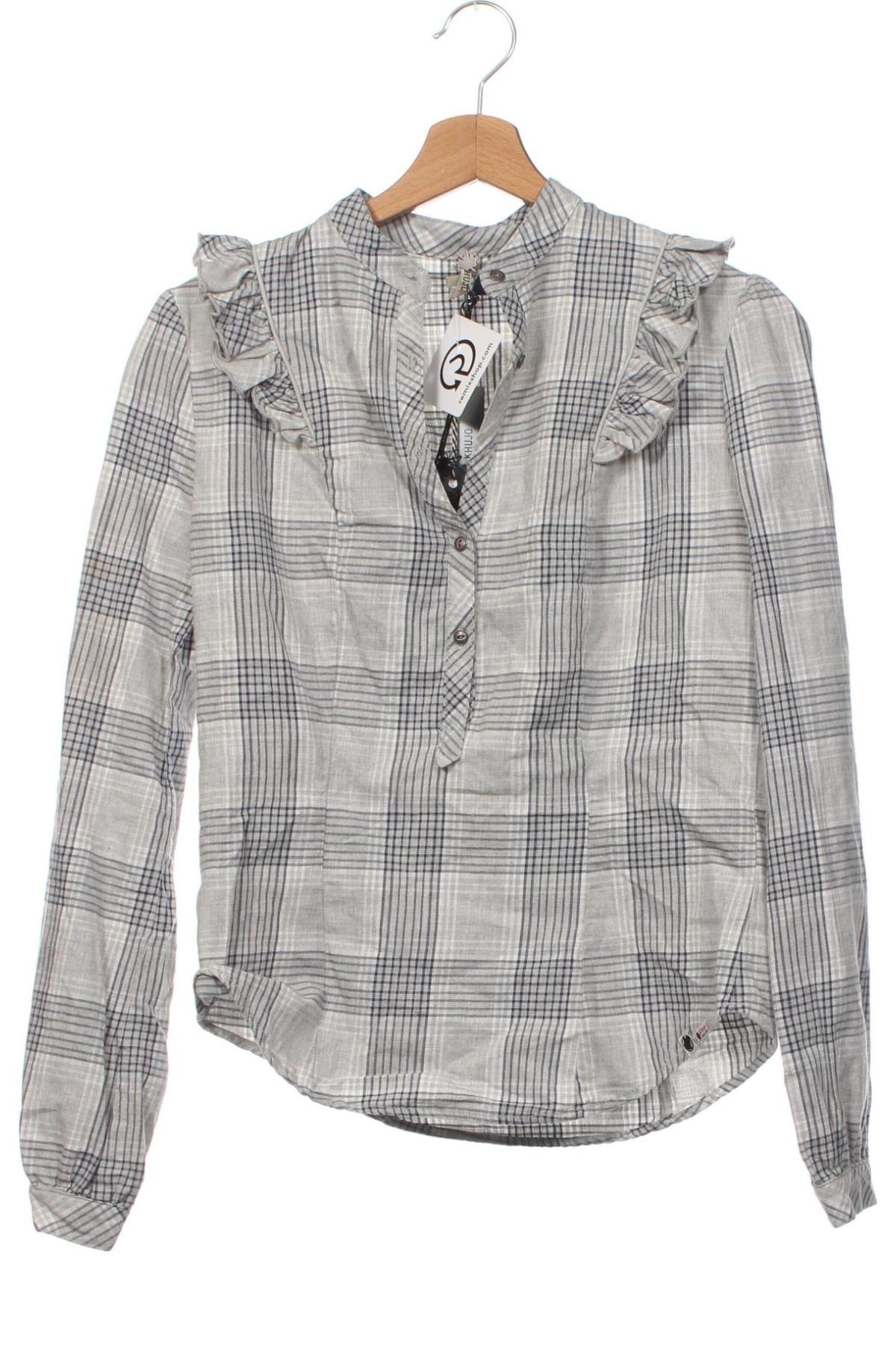 Γυναικεία μπλούζα Khujo, Μέγεθος S, Χρώμα Γκρί, Τιμή 12,09 €
